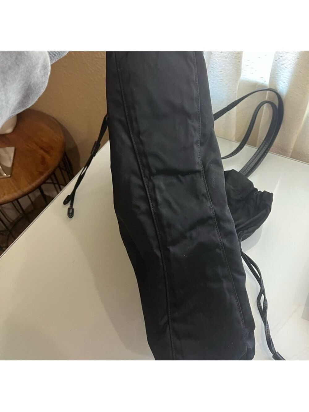 PRADA BLACK TESSUTO JACQUARD TOTE - Picture 12 of 15